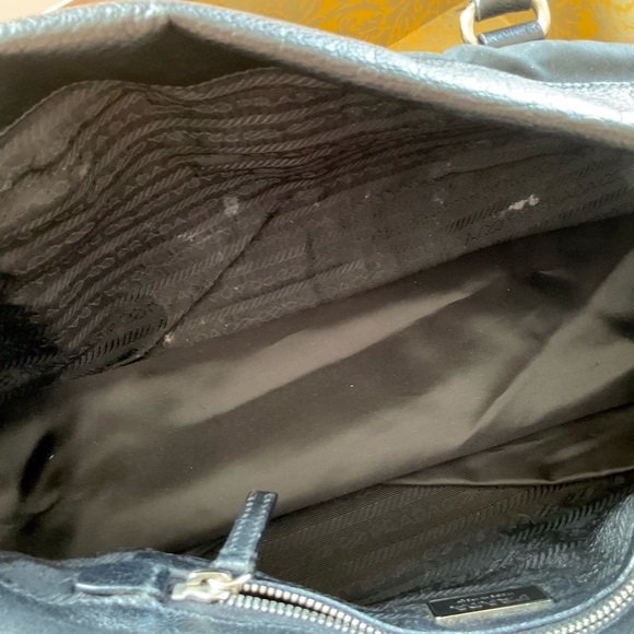 Prada Tessuto Vitello Leather Shoulder Bag - Picture 9 of 11